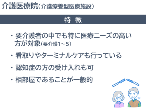 介護医療院（介護療養型医療施設）の特徴