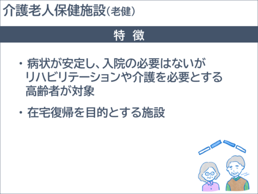 介護老人保健施設（老健）の特徴