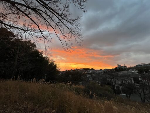 島熊山からの夕焼け